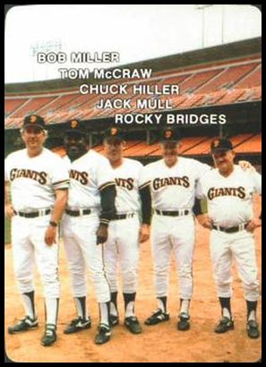 27 Giants' Coaches (Bob Miller Tom McGraw Chuck Hiller Jack Mull Rocky Bridges)
